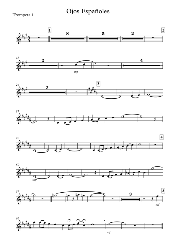 La imagen puede contener una previsualizacion de una partitura